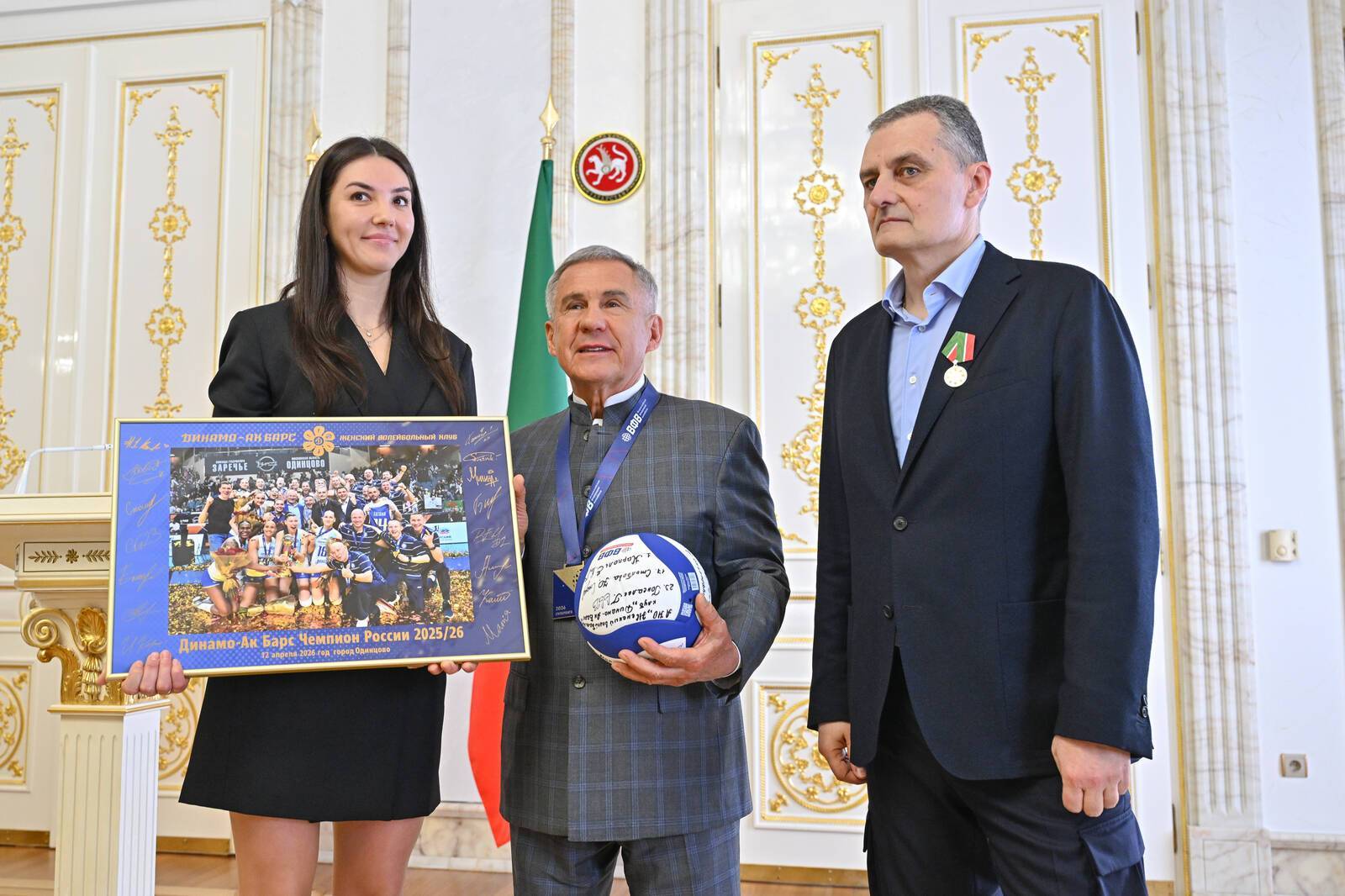 «Уверен, не последняя»: Минниханов поздравил «Динамо – Ак Барс» с победой на чемпионате РФ