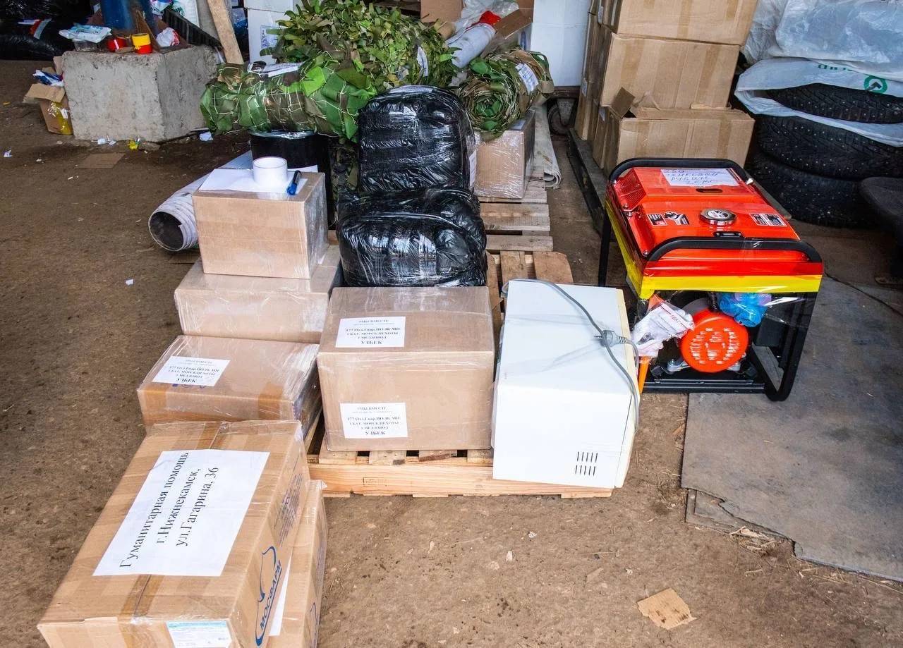Нижнекамцы отправили еще около 30 тонн гуманитарного груза в зону СВО