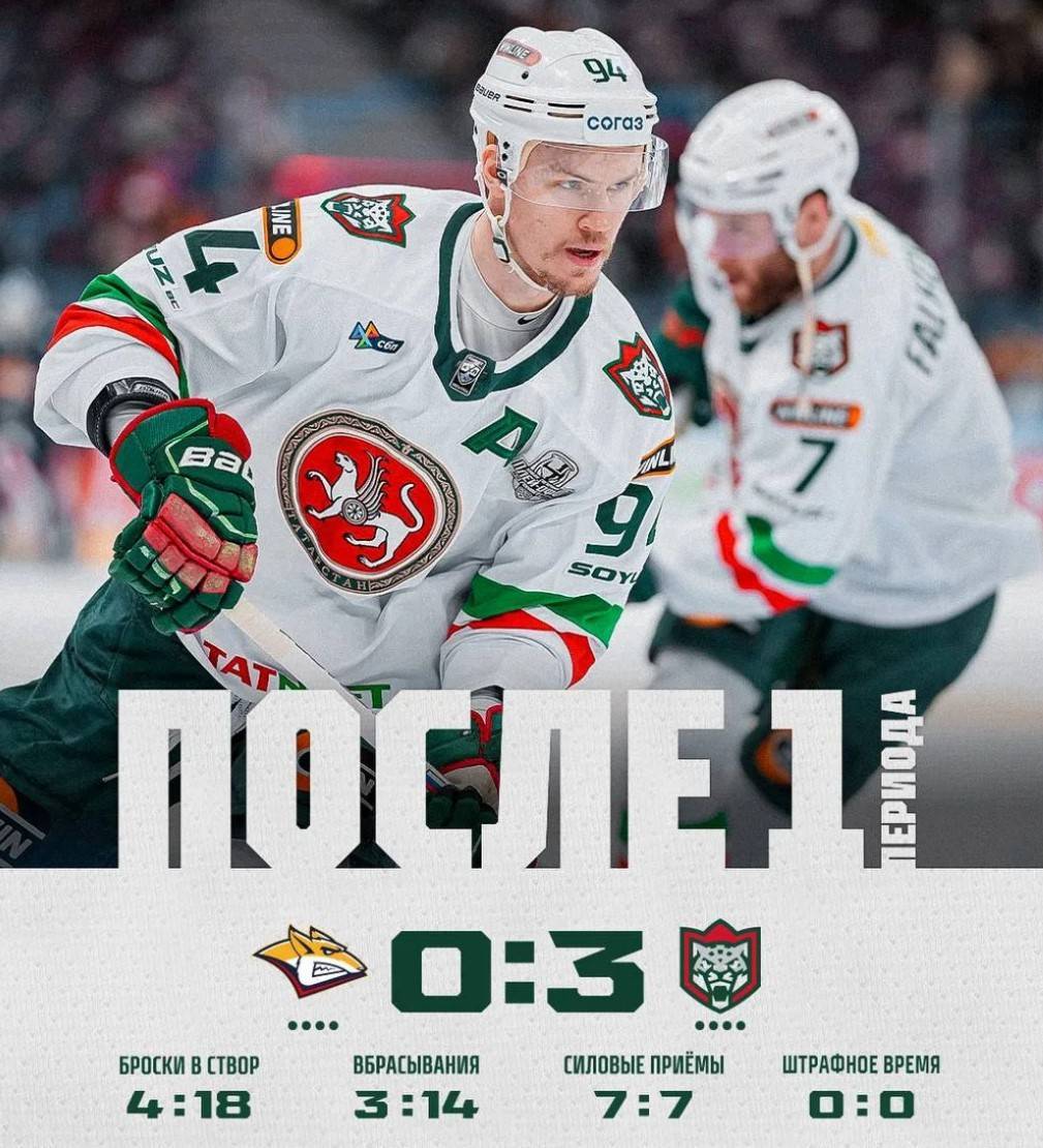 «Ак Барс» забил быстрый гол в матче с «Металлургом»