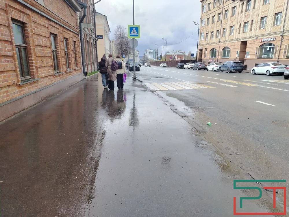 Центр Казани накрыло градом – фото