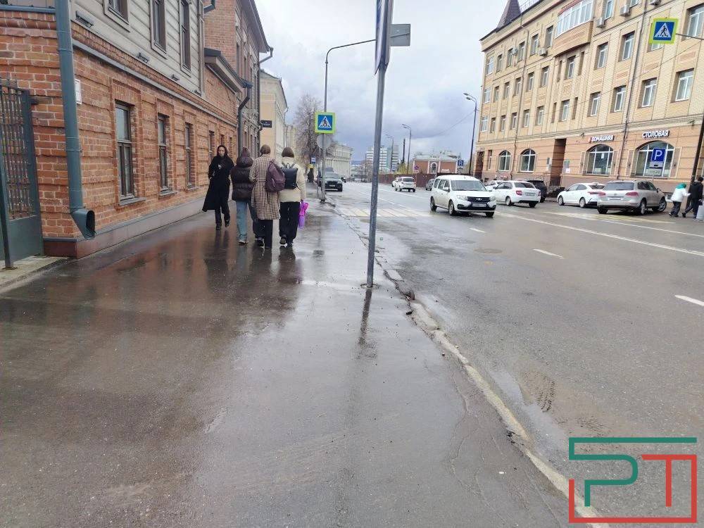 Центр Казани накрыло градом – фото