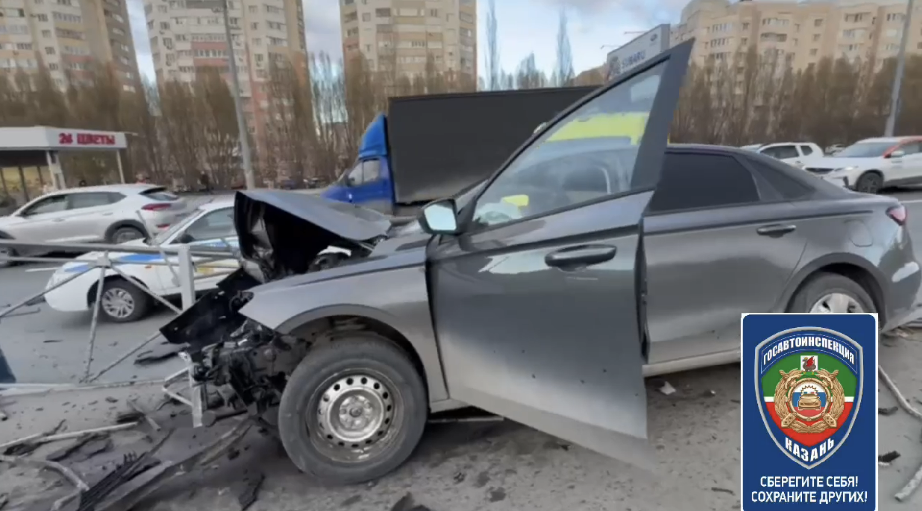 Смертельное ДТП произошло на проспекте Победы в Казани