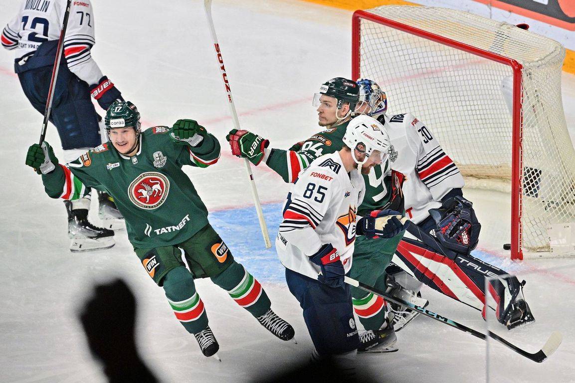 «Порадовали показательным хоккеем»: «Ак Барс» вырвался вперед в серии с «Металлургом»