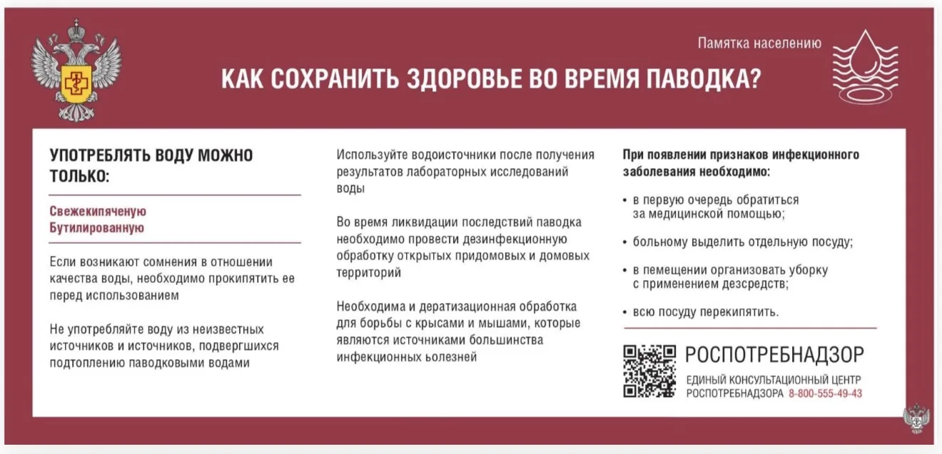 Татарстанцам объяснили, как защититься от инфекций и опасных болезней во время паводка