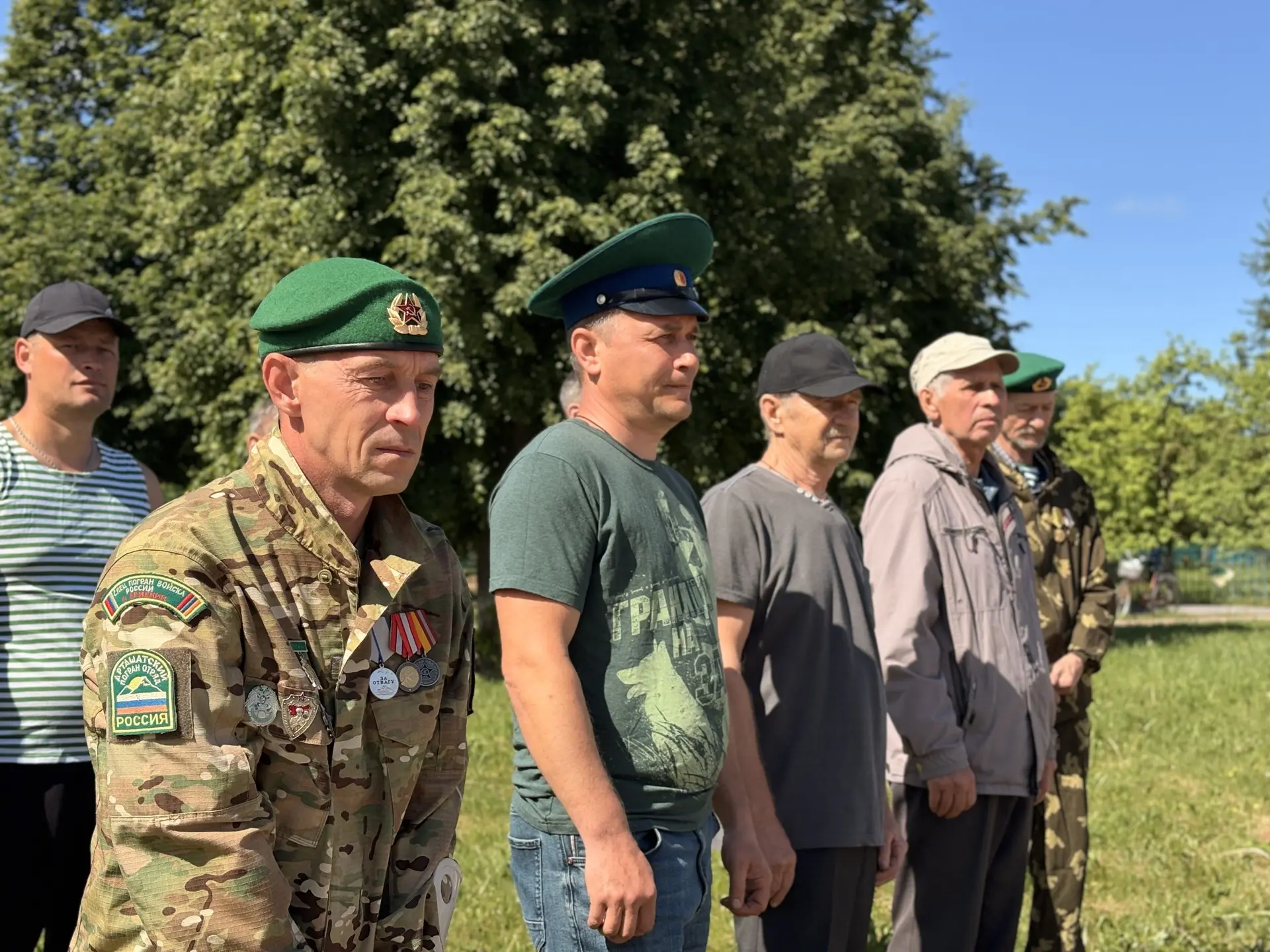 В День пограничника в Лаишевском районе торжественно открыли пограничный столб