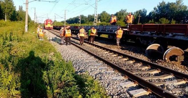 Движение поездов в Татарстане задерживается из-за схода с рельсов вагонов в Арском районе