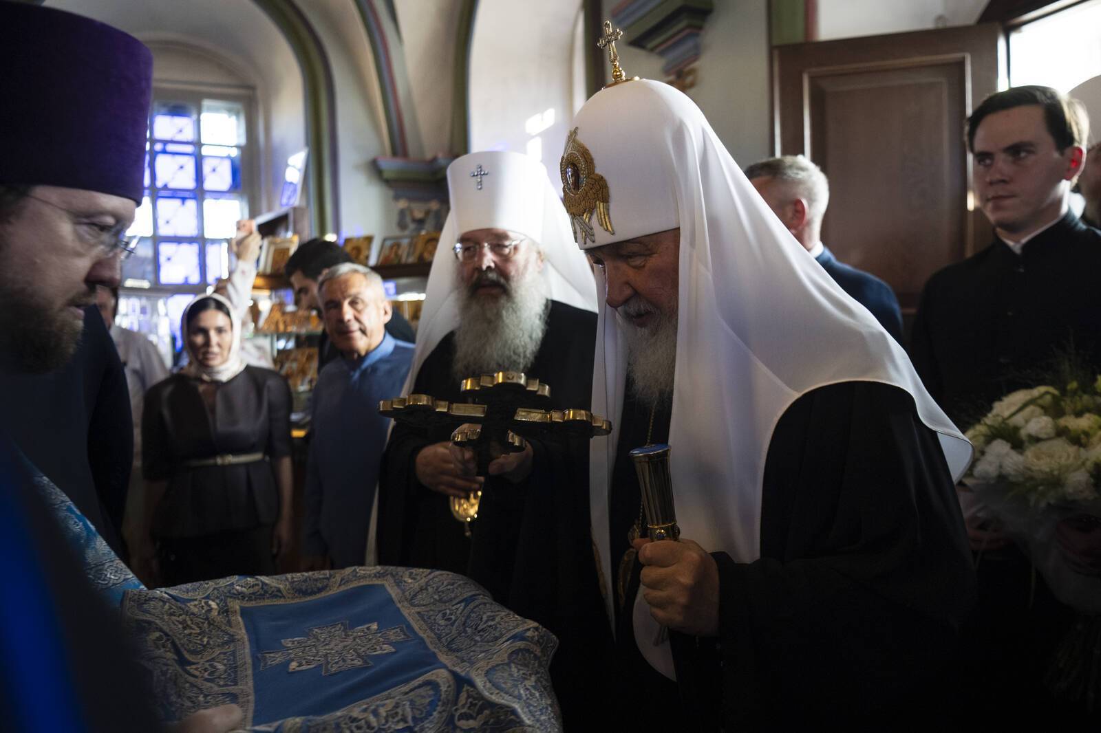 Патриарх Кирилл оценил ход реставрации Петропавловского собора в Казани