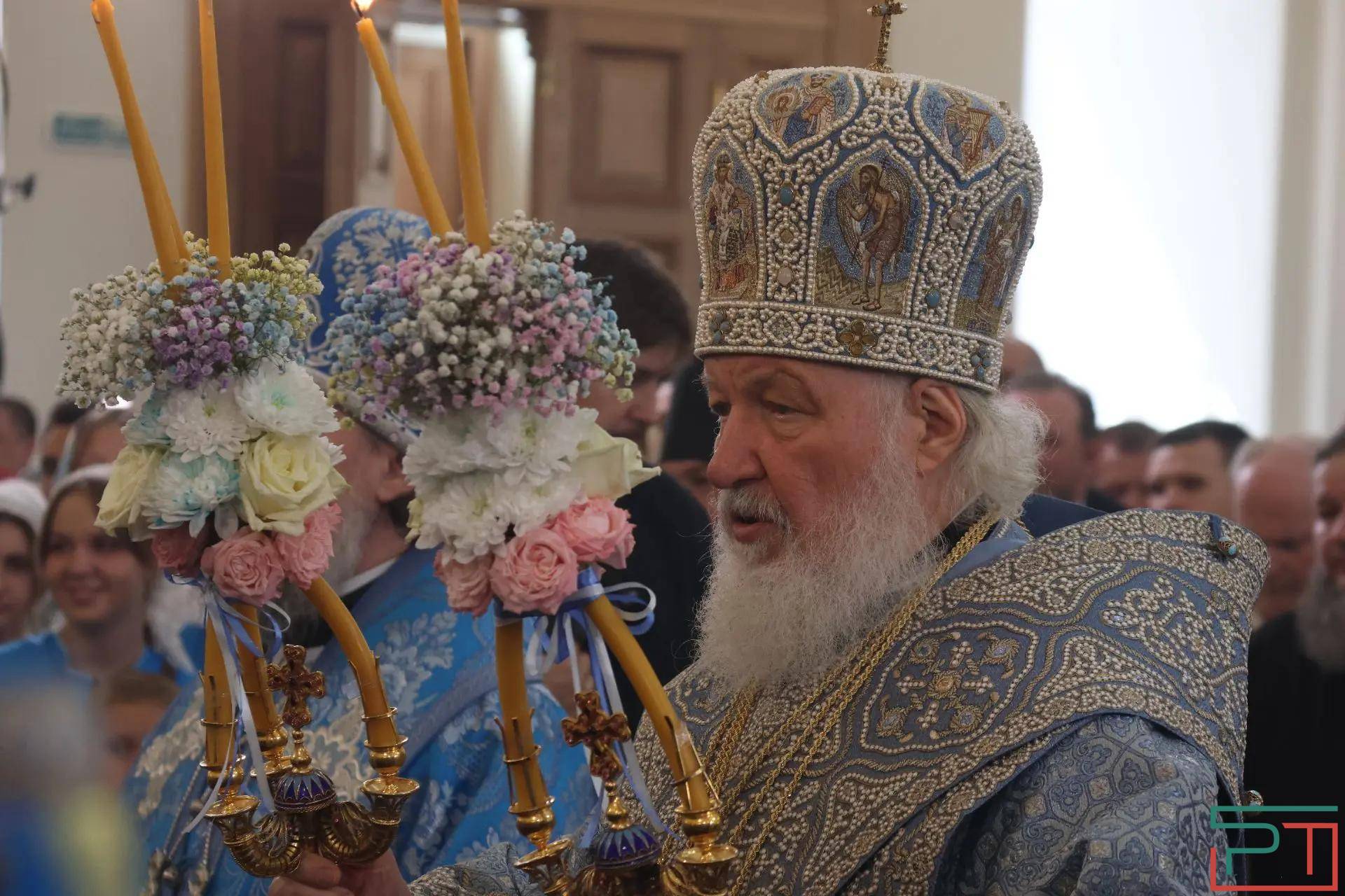 Патриарх Кирилл в Казани начал чин великого освящения храма Николы Тульского – видео
