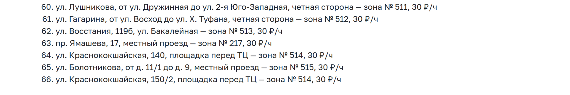Более 60 новых зон парковки откроются в Казани с 31 августа