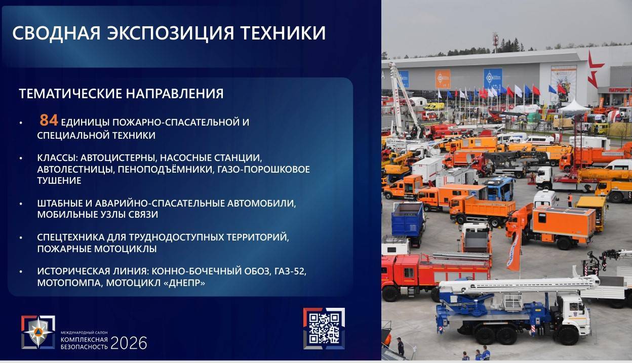 Спасательную технику покажут на международном салоне «Комплексная безопасность» в Казани