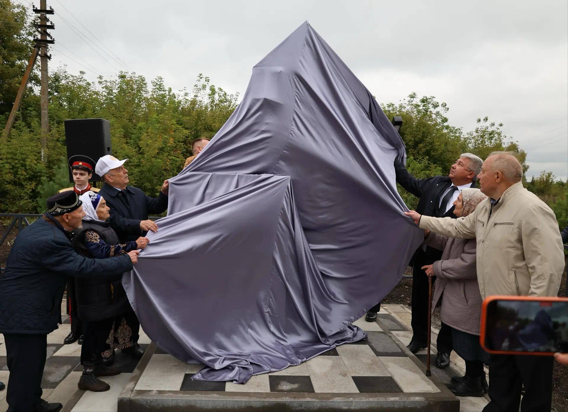 Сквер памяти открылся в селе Зеленодольского района