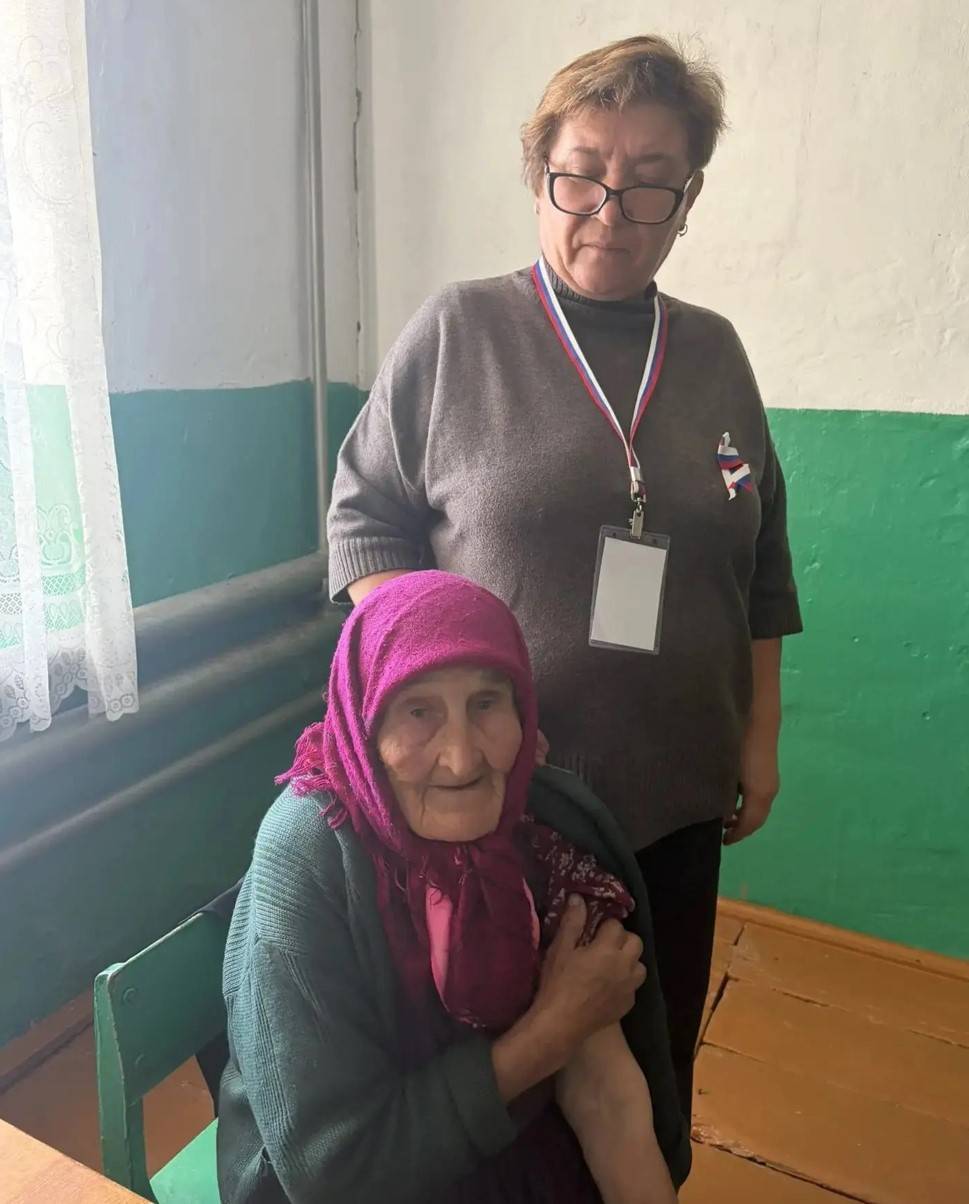 От гриппа привилась одна из самых пожилых избирателей в Татарстане