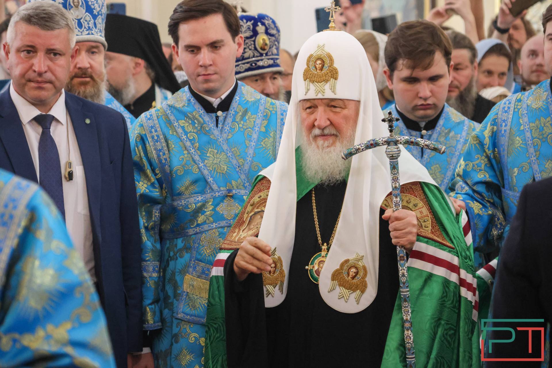 Патриарх Кирилл освятил отреставрированный храм Николы Тульского в Казани