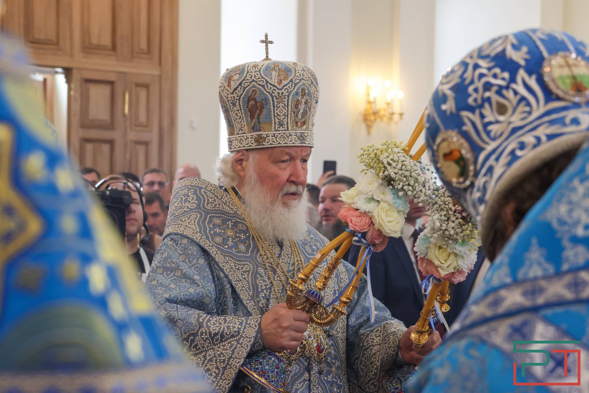 Патриарх Кирилл освятил отреставрированный храм Николы Тульского в Казани