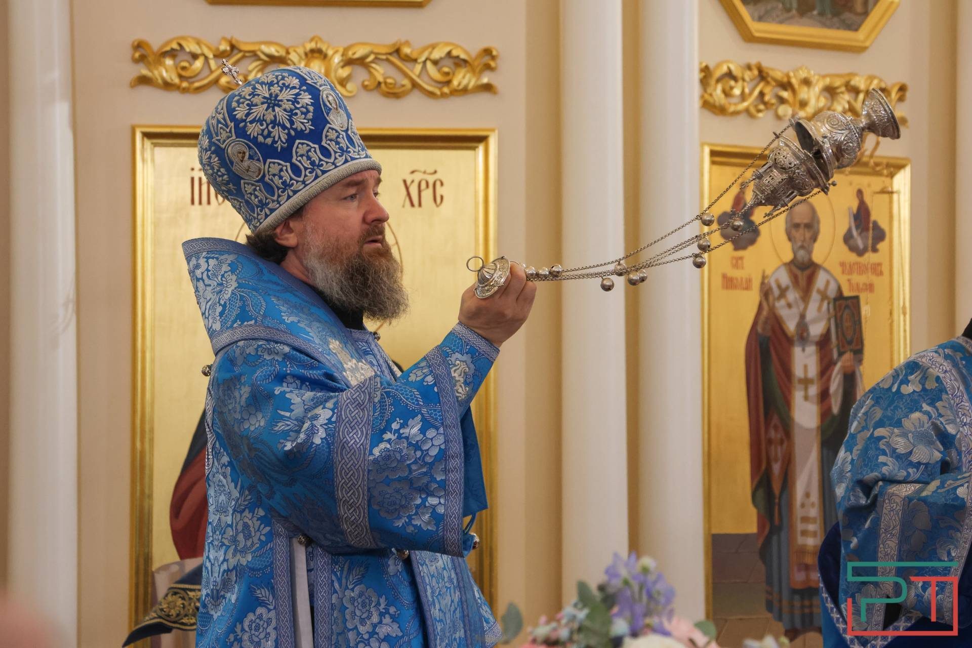 Патриарх Кирилл освятил отреставрированный храм Николы Тульского в Казани
