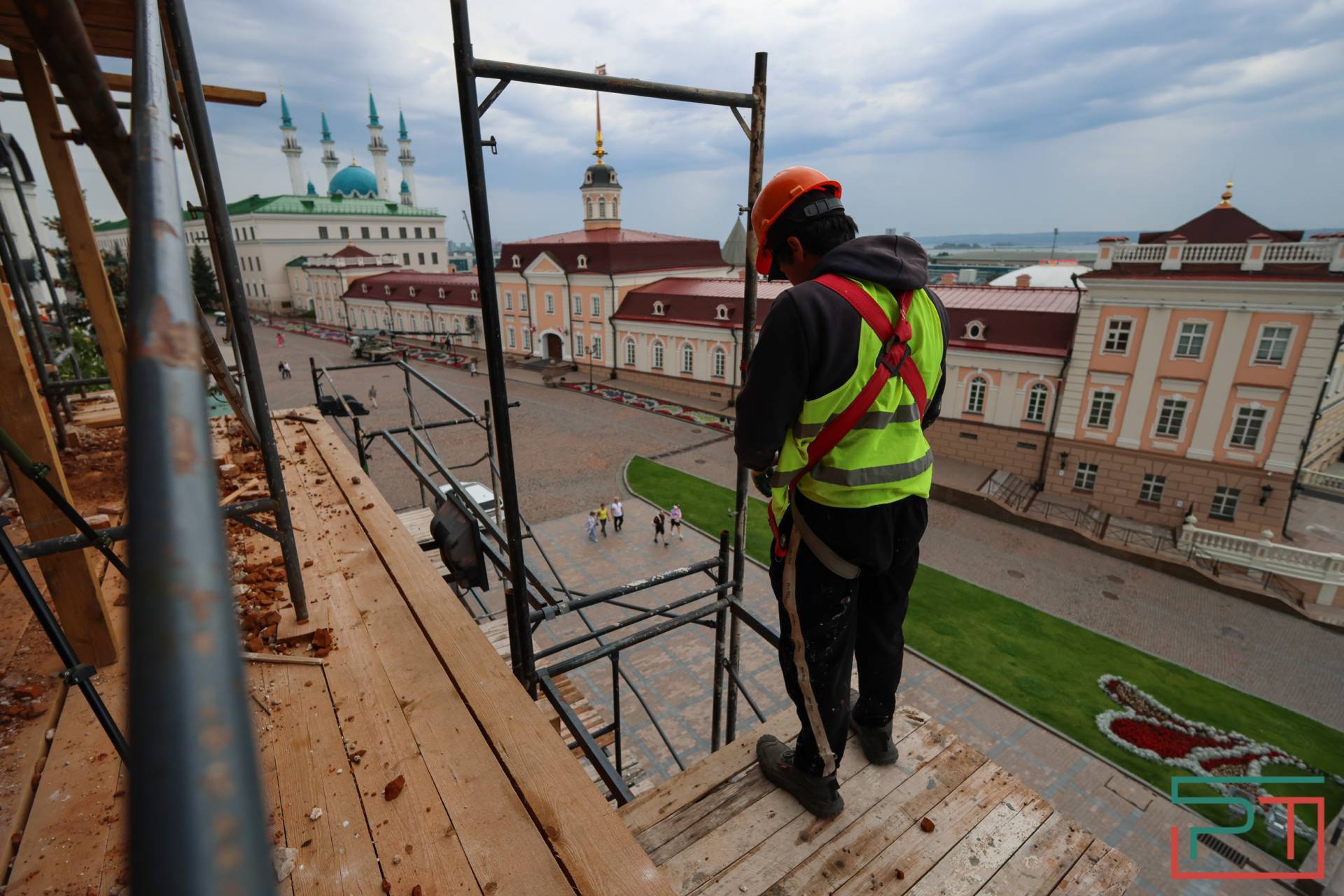 На башне Сююмбике ведутся реставрационные работы