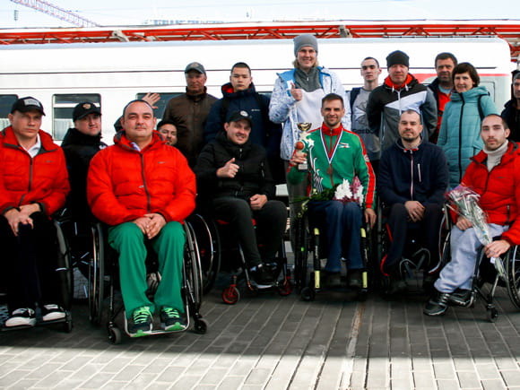 баскетбольная команда на колясках «Крылья барса»