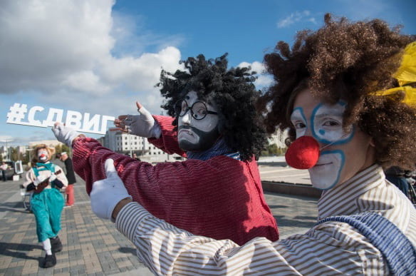 в Казани прошел праздник, посвященный предстоящему Году театра в России