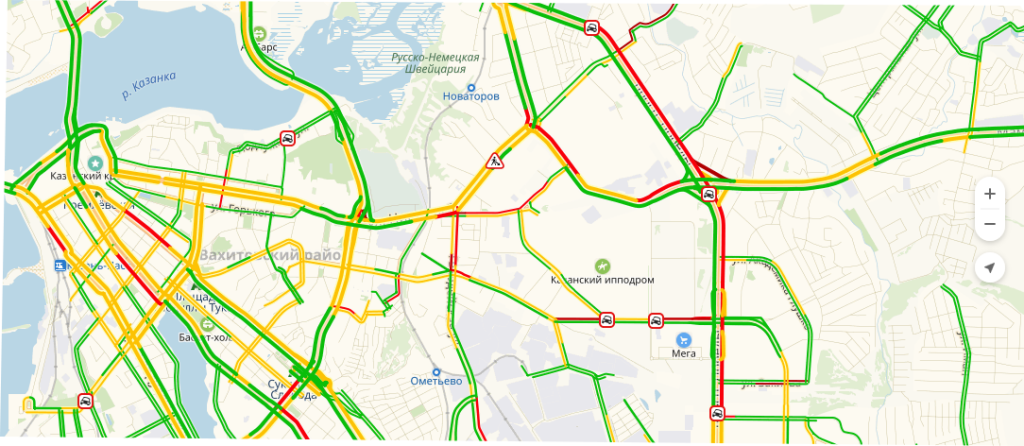 карта пробки