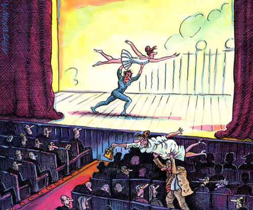 карикатура-спектакль