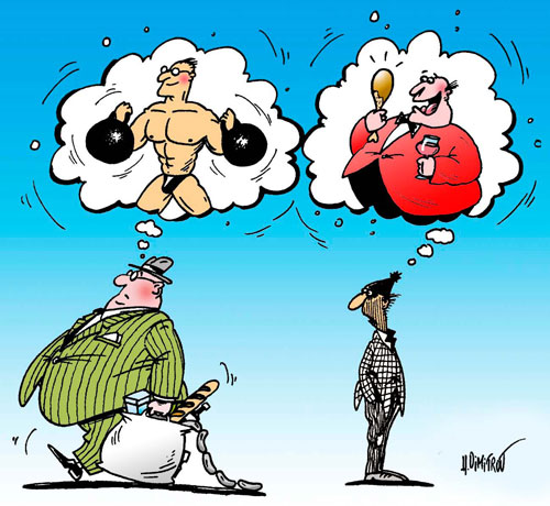 карикатура-поверь