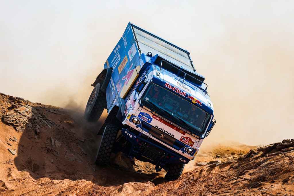 501 Shibalov Anton (rus), Nikitin Dmitrii (rus), Tatarinov Ivan (rus), Kamaz, Kamaz - Master, Camion, Truck, action during the 8th stage of the Dakar 2021 between Sakaka and Neom, in Saudi Arabia on January 11, 2021 - Photo Florent Gooden / DPPI
