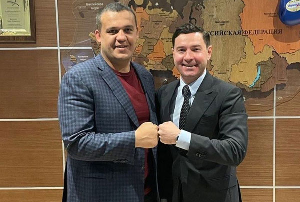 Владимир-Леонов-и-Генеральный-секретарь-федерации-бокса-России-Умар-Кремлёв-провели-рабочую-встречу