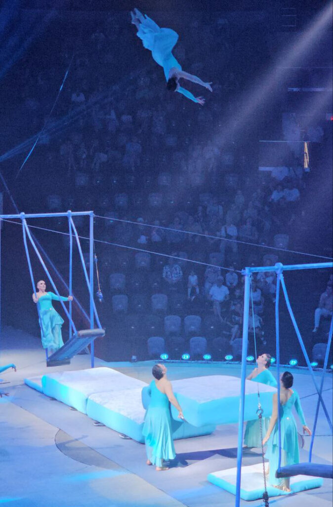 В Казанском цирке во время презентации новый программы забил фонтан воды