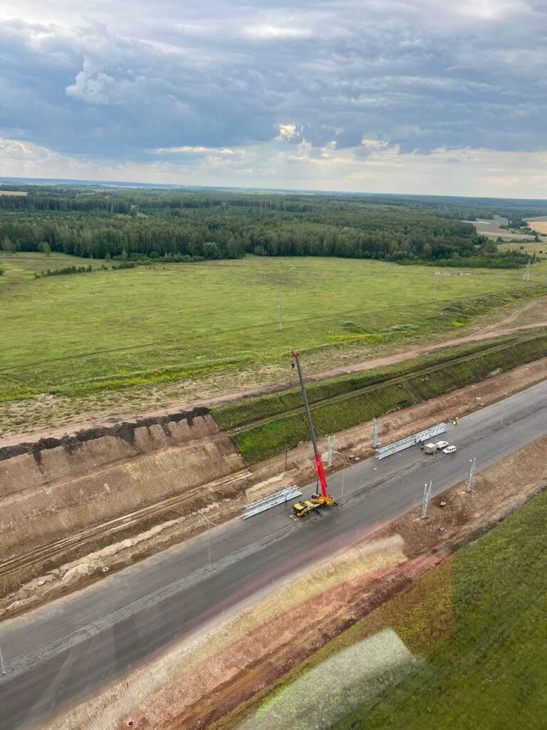 Хуснуллин в Татарстане облетел на вертолете строящуюся трассу Шали — Бавлы