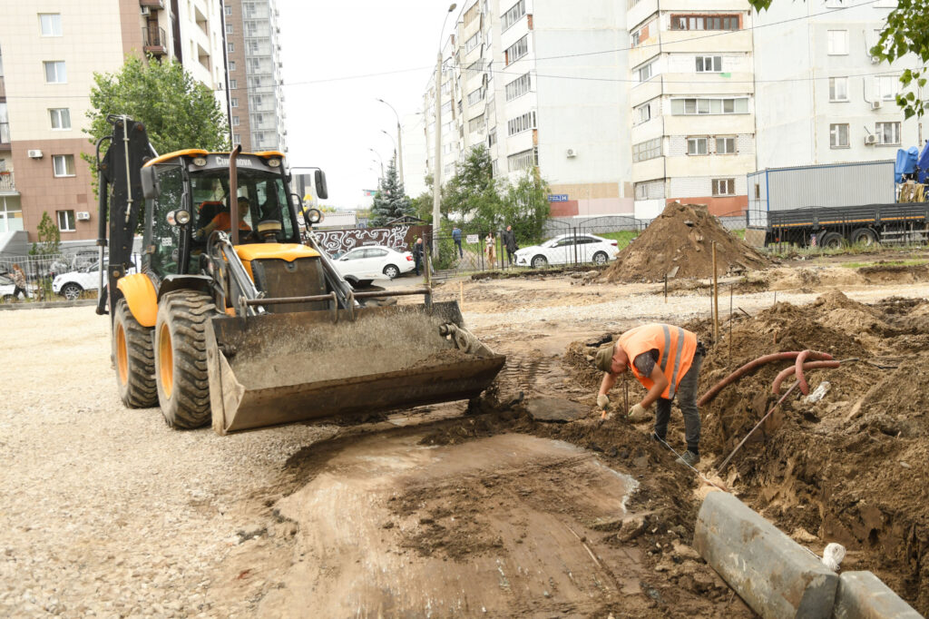 Работы по благоустройству казанских дворов завершены на 70%