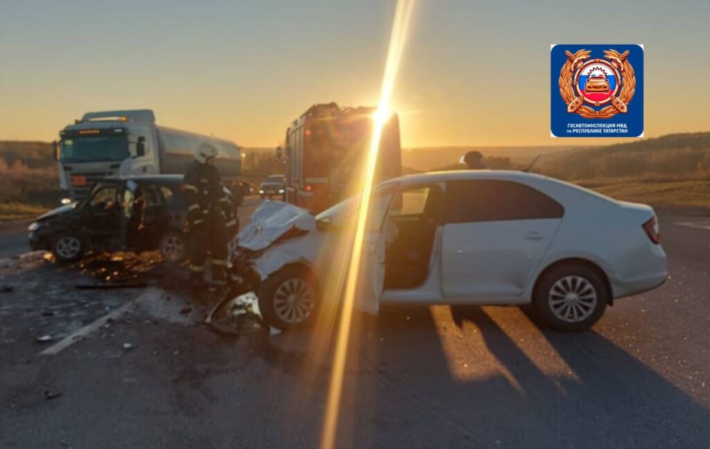 При столкновении двух легковых автомобилей на дороге Казань — Оренбург погиб один человек