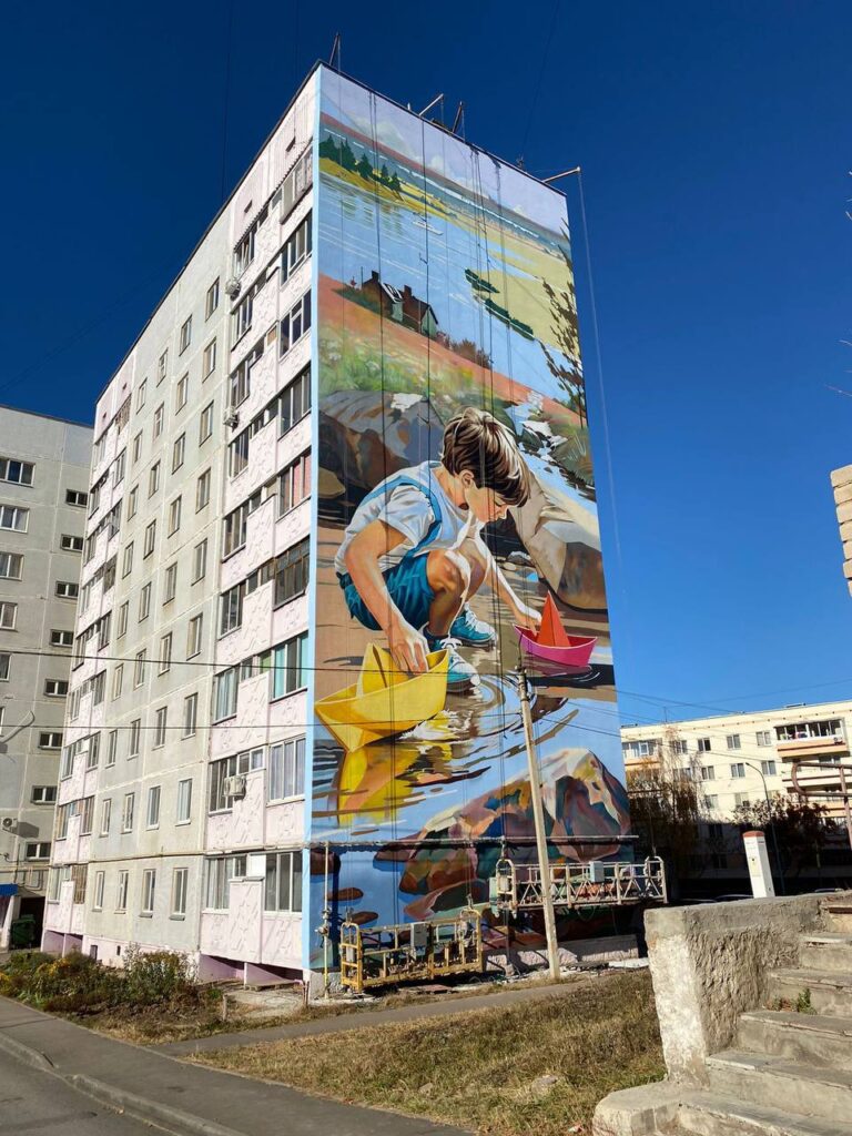 В Менделеевске появится мурал «Река из прошлого в будущее»