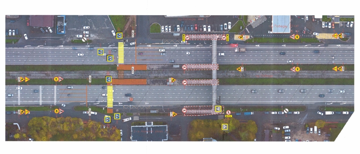 У остановки «Тектоник» на проспекте Победы в Казани до конца года установят светофоры