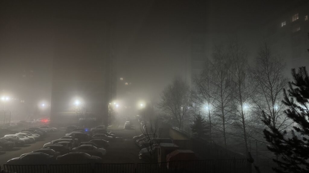 Ночью на Казань опустился густой туман