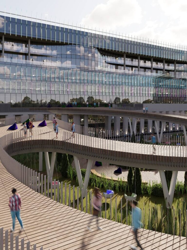 Опубликованы эскизы детской больницы Казани — ее фасады «обнимают» маленьких пациентов