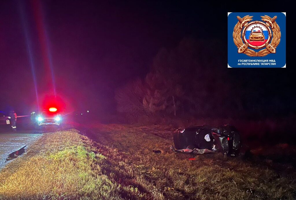 «Лада» перевернулась в Чистопольском районе — погиб пассажир