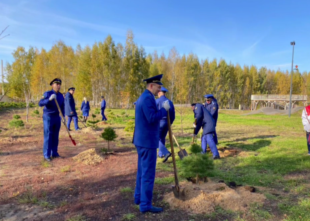 Работники прокуратуры посадили деревья в рамках акции Сад памяти