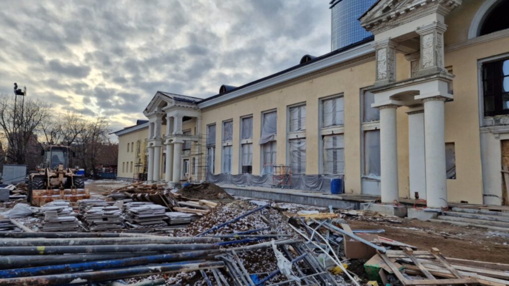 Продолжается реставрация здания старого аэровокзала Казани, которое станет общественным пространством