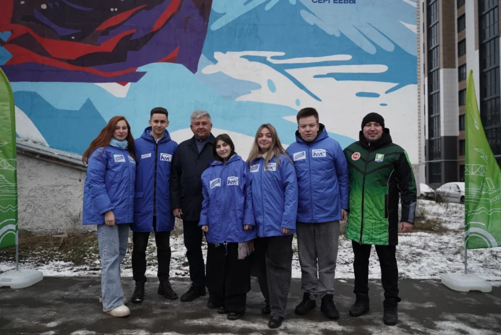 В Зеленодольске открыли граффити «Za мирное небо», посвященное памяти героев