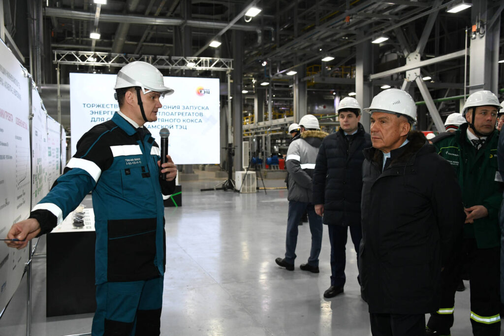 Минниханов принял участие в пуске новых котлоагрегатов на Нижнекамской ТЭЦ
