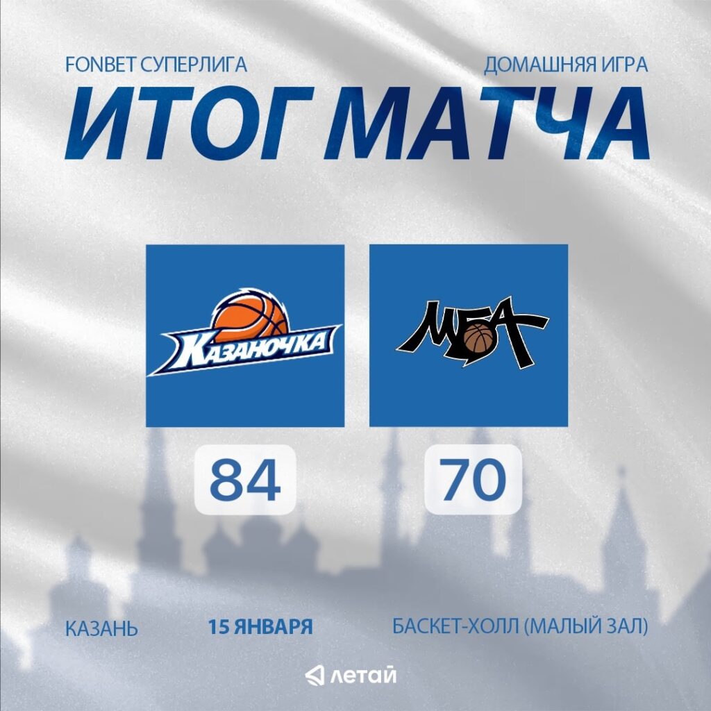 «Казаночка» дома победила «МБА-МГУСиТ-2» со счетом 84:70