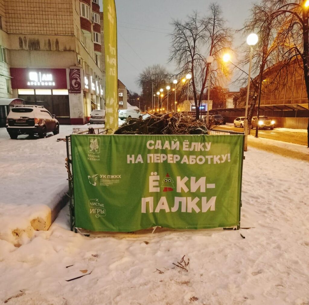 Сдай елку на щепки: казанцев призывают избавляться от новогодних деревьев цивилизованно