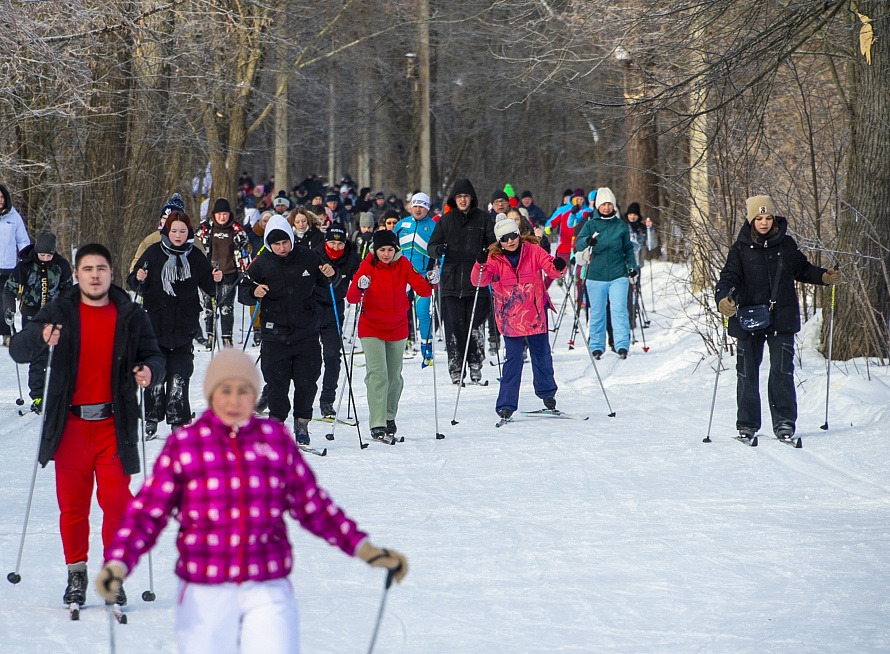 В «Лыжне России» в Нижнекамске приняли участие около 5,2 тыс. человек