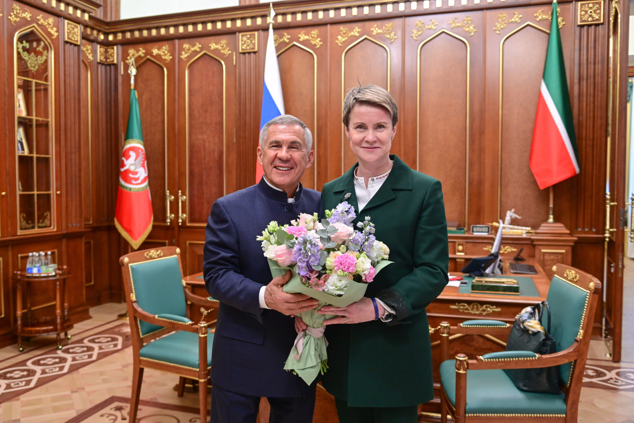 Минниханов и глава совета «Сириуса» Шмелева обсудили пути поддержки талантливой молодежи