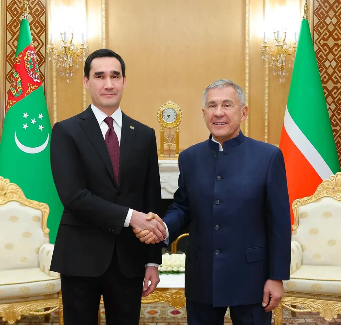 Рустам Минниханов и Сердар Бердымухамедов обсудили совместные проекты