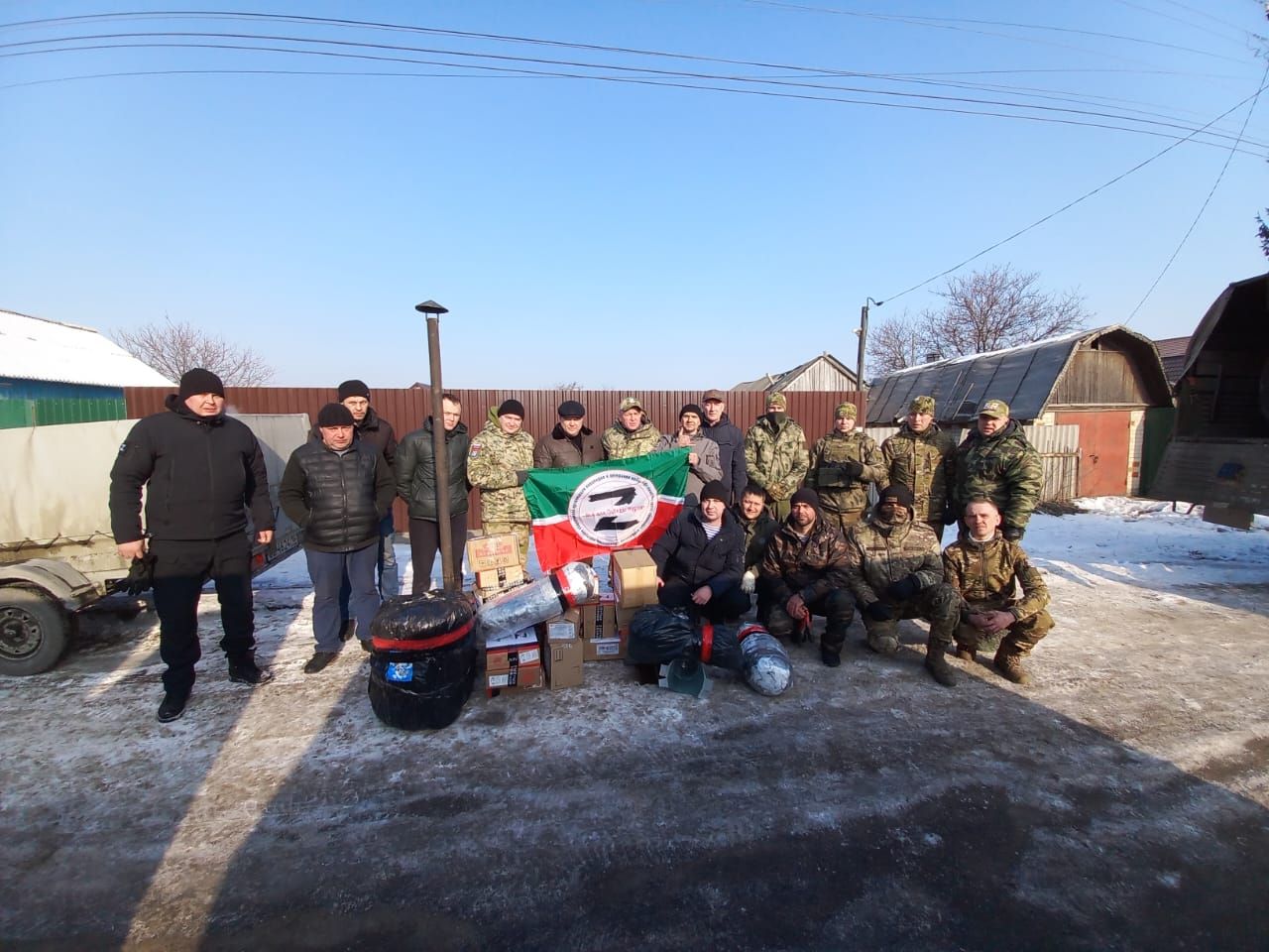 Шины, робот-платформы, печи: Нурлатский район доставил в зону СВО более 20 тонн гумгруза