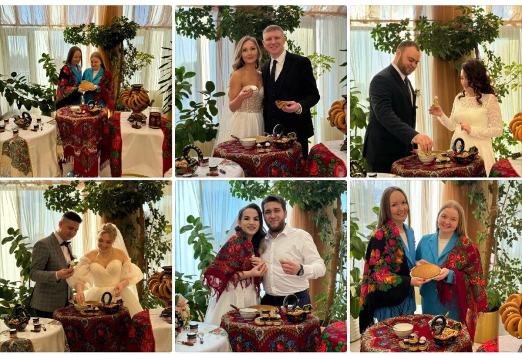 Масленицу с молодоженами отмечают в ЗАГСах Татарстана