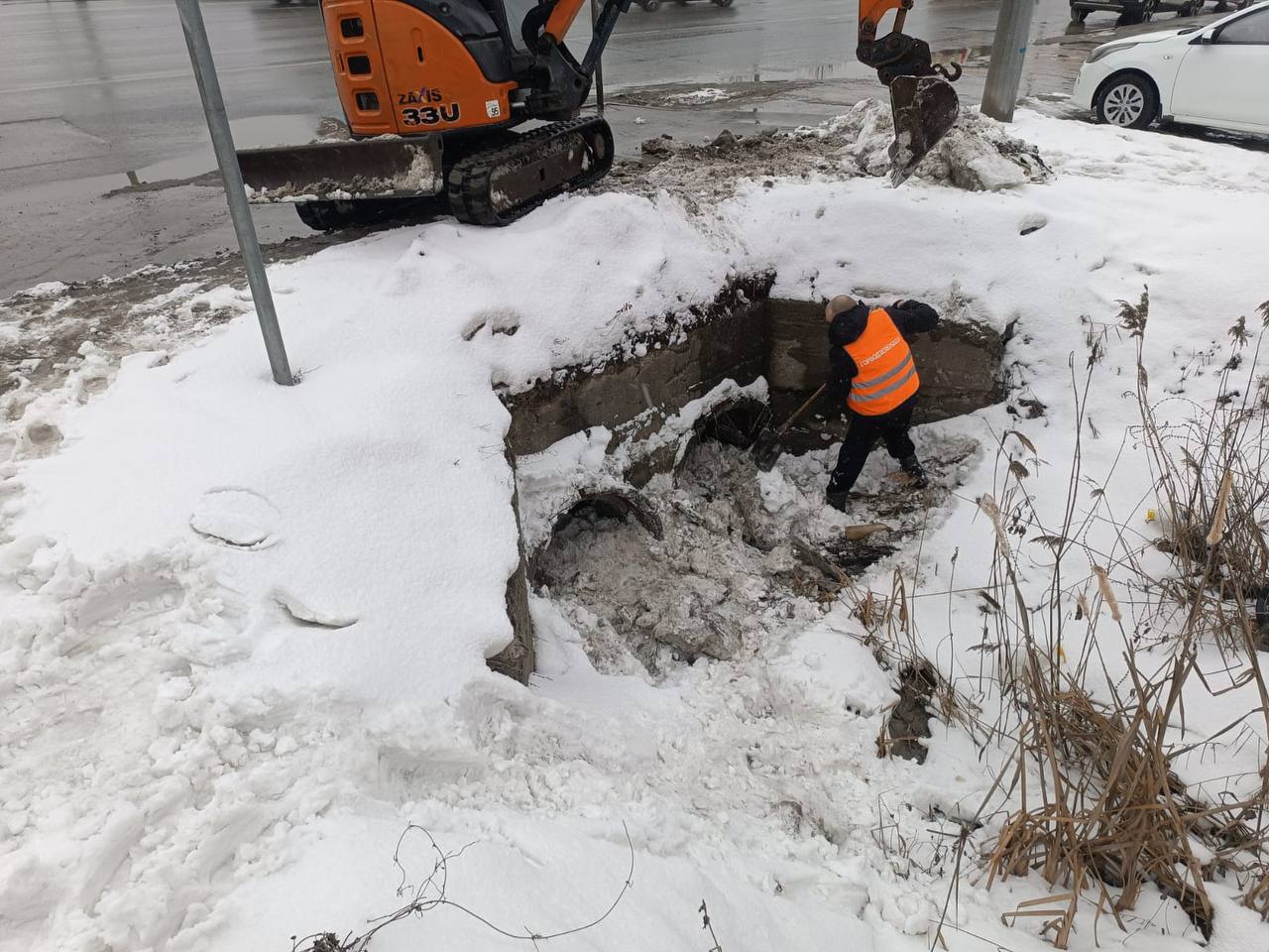 В поселках Казани начались плановые мероприятия по предотвращению подтоплений весной