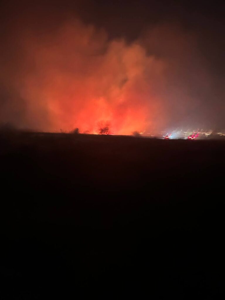 Пожарные и казанцы совместно потушили пожар за Самосыровским кладбищем