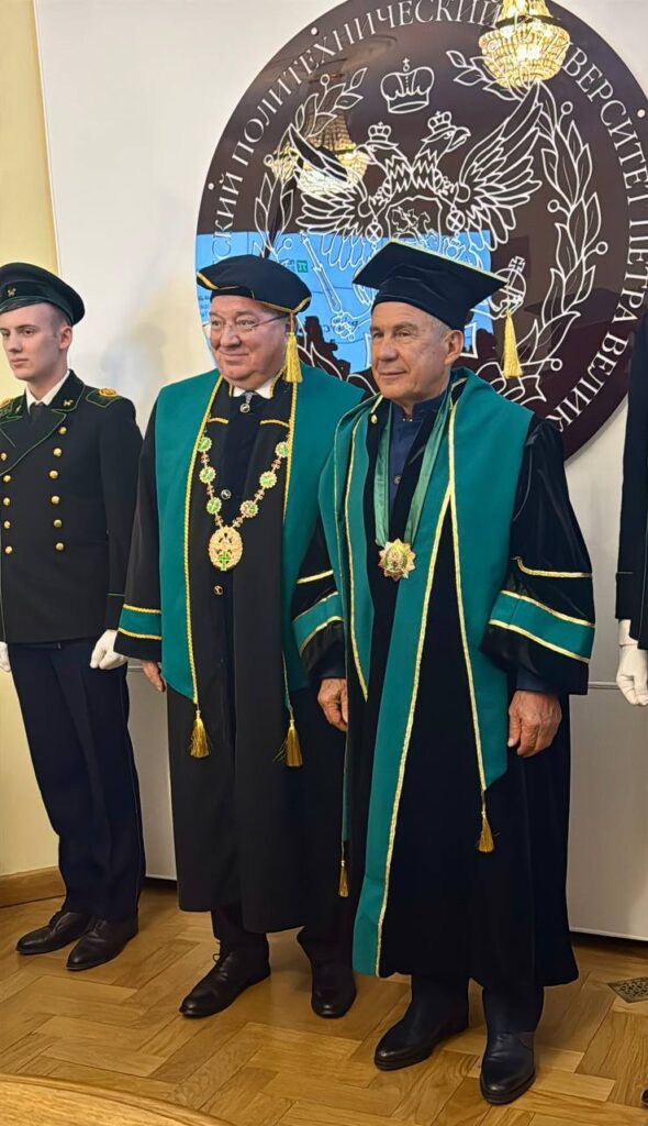 Минниханов стал почетным доктором Санкт-Петербургского политехнического университета